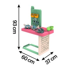 Smoby Life - Atelier de bricolage adapté aux maison Smoby - Fabriqué