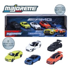 Coffret Cadeau 5 Véhicules Mercedes-AMG - MAJORETTE - 2 exclusifs - Portes ouvrantes - Échelle 1/64 - Des 3 ans