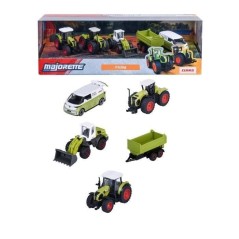 Coffret Cadeau 5 Véhicules Ferme - MAJORETTE - Tracteurs et engins ag