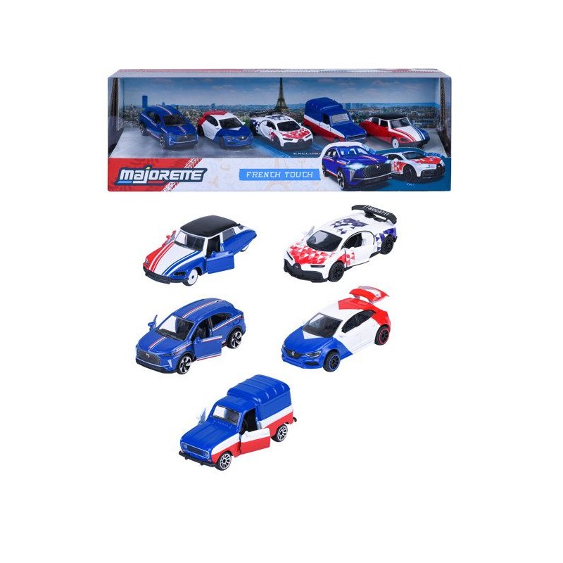 Coffret Cadeau 5 Véhicules BMW - MAJORETTE - 2 exclusifs - Portes ouv