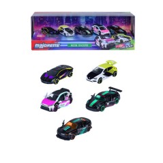 Coffret Cadeau 5 Neon Racers - MAJORETTE - Série Limitée - Voitures