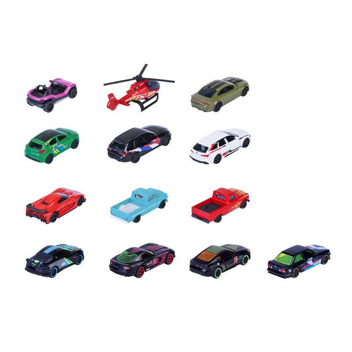 Coffret 13 Neon Racers - MAJORETTE - Série Limitée - 9 classiques + 4 éditions limitées - Échelle 1/64 - Des 3 ans Coffret 13 Neon Racers - MAJORETTE - Série Limitée - 9 classiques + 4 éditions limitées - Échelle 1/64 - Des 3 ans
