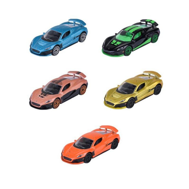 Coffret Cadeau 5 Véhicules Rimac - MAJORETTE - 2 exclusifs - Portes o