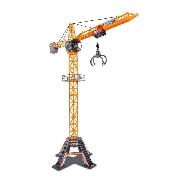 Grue filoguidée 120cm - DICKIE TOYS - Travaux publics - Tourne a 350