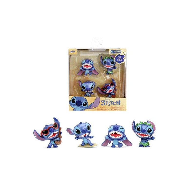Jada - Figurines Stitch - 6cm - Set 4 pieces - Des 8 ans