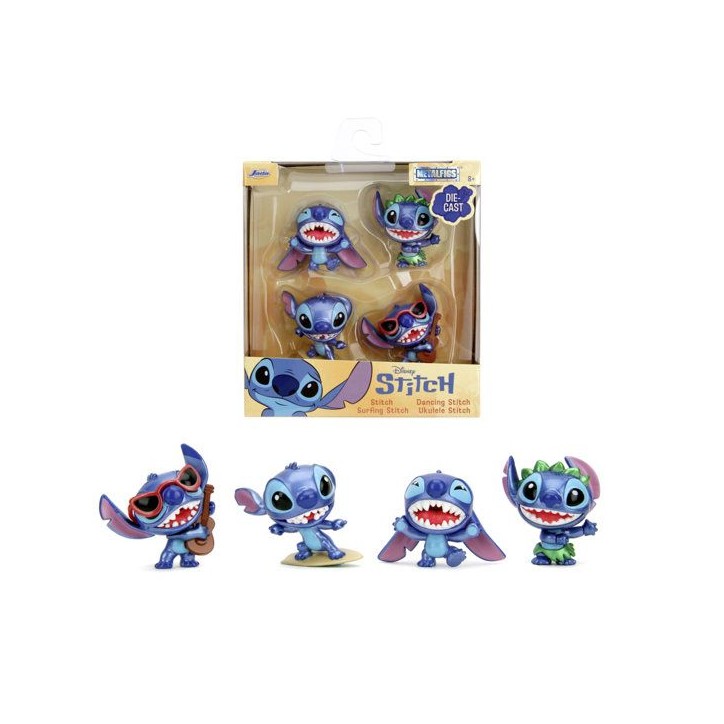 Jada - Figurines Stitch - 6cm - Set 4 pieces - Des 8 ans Jada - Figurines Stitch - 6cm - Set 4 pieces - Des 8 ans