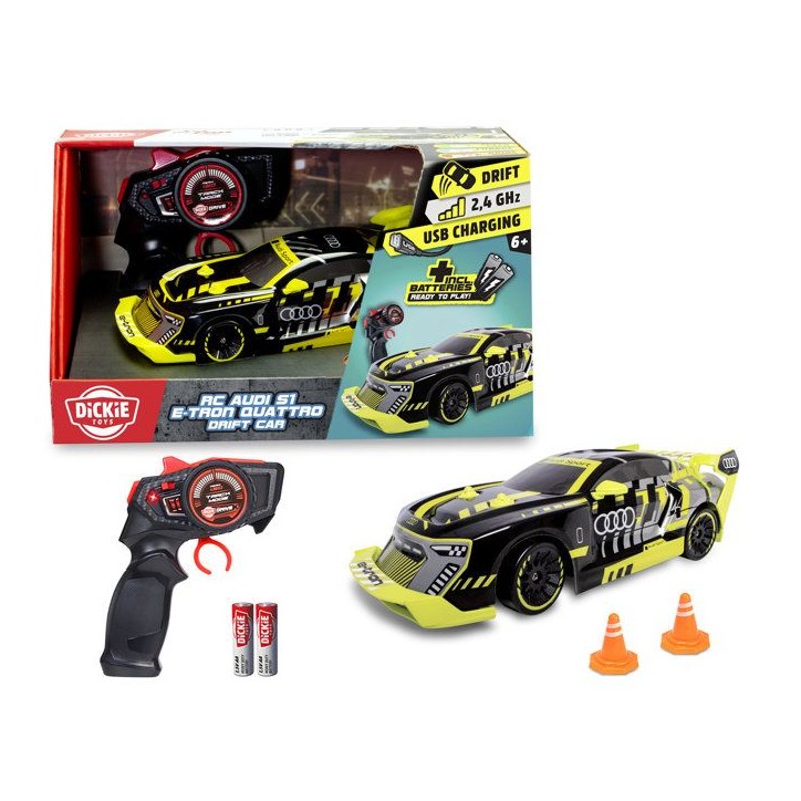 Dickie - Véhicule Radiocommandée - Audi S1 E-Tron Drift - 22cm - Des 6 ans Dickie - Véhicule Radiocommandée - Audi S1 E-Tron Drift - 22cm - Des 6 ans