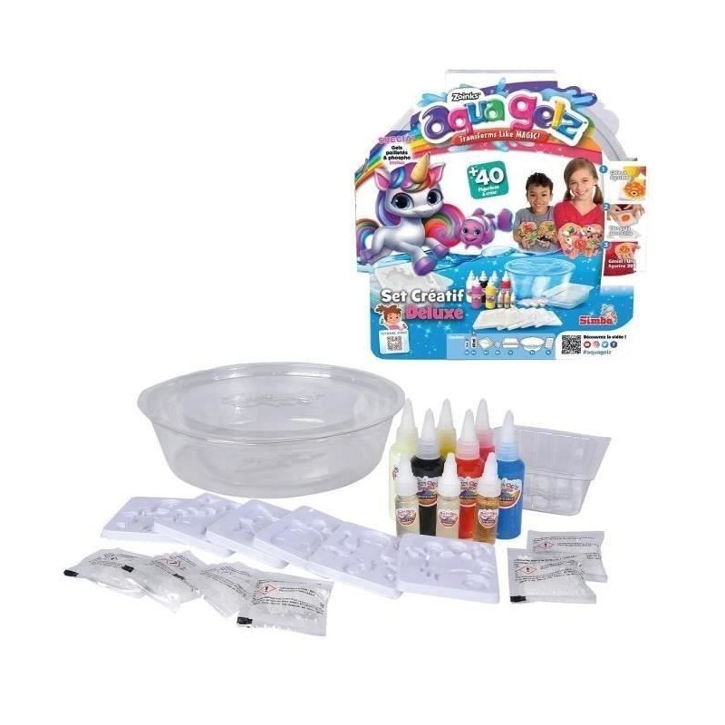 Simba - Aqua Gelz - Set Créatif Deluxe - Figurine en 3D - Kit Créati