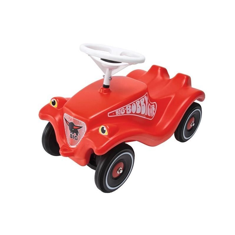 Smoby - Bobby Car - Porteur Classique Rouge - Attache remorque et Klax