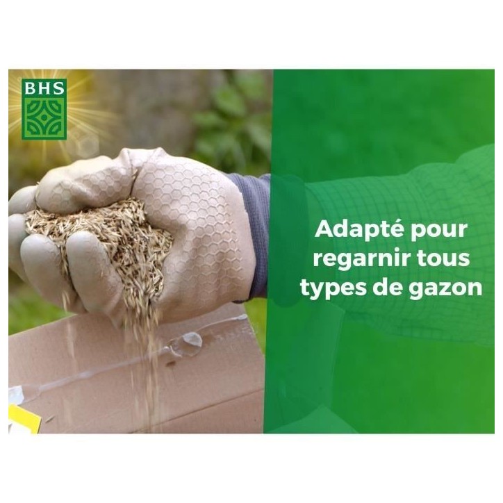 Gazon - BHS - Gazon Regarnissage 1kg Gazon - BHS - Gazon Regarnissage 1kg
