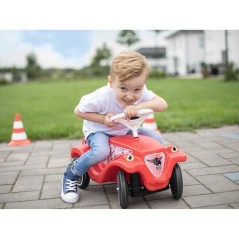 Smoby - Bobby Car - Porteur Classique Rouge - Attache remorque et Klax