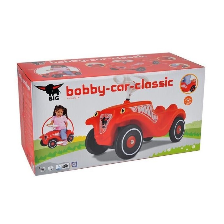 Smoby - Bobby Car - Porteur Classique Rouge - Attache remorque et Klaxon - Dés 1 an Smoby - Bobby Car - Porteur Classique Rouge - Attache remorque et Klaxon - Dés 1 an