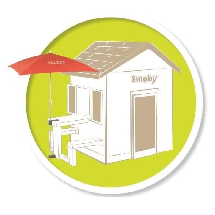 Smoby - Parasol pour tables pique-nique - 80 x 90 cm - Rouge Smoby - Parasol pour tables pique-nique - 80 x 90 cm - Rouge