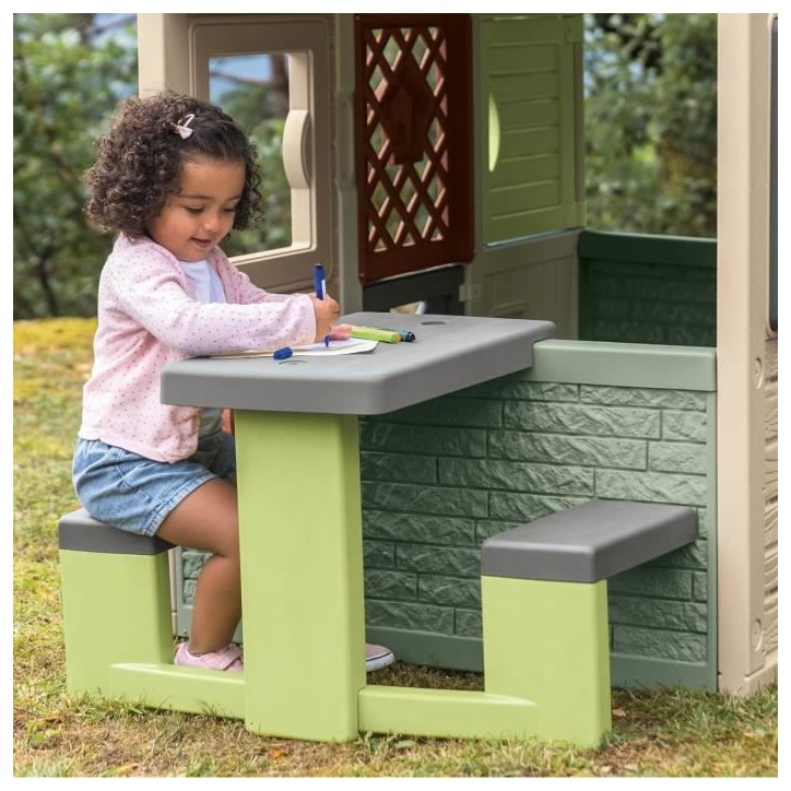 Smoby Life - Table Pique Nique - Compatible maisons Smoby (Mud Cooking House, Chef House, Garden House, Friends House, Jura Lodg Smoby Life - Table Pique Nique - Compatible maisons Smoby (Mud Cooking House, Chef House, Garden House, Friends House, Jura Lodg