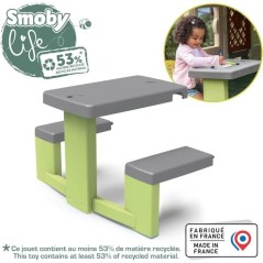 Smoby Life - Table Pique Nique - Compatible maisons Smoby (Mud Cooking