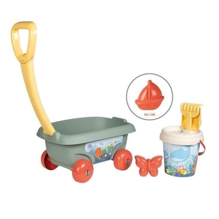 Chariot de plage garni a roulette Chariot de plage garni a roulette