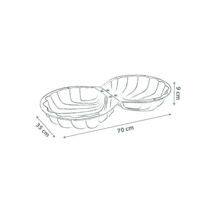 Smoby Life - Mini Bac a Sable Double Garni - Forme Coquillage - Pelle, Rateau, Moule a Sable, Arrosoir - Matiere Recyclée - 18 Smoby Life - Mini Bac a Sable Double Garni - Forme Coquillage - Pelle, Rateau, Moule a Sable, Arrosoir - Matiere Recyclée - 18