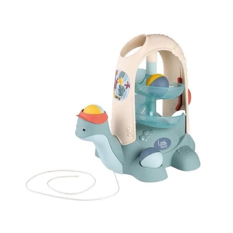 Little Smoby - Tortue a Balles - 2 en 1 - Circuit de Balles, Jouet a T
