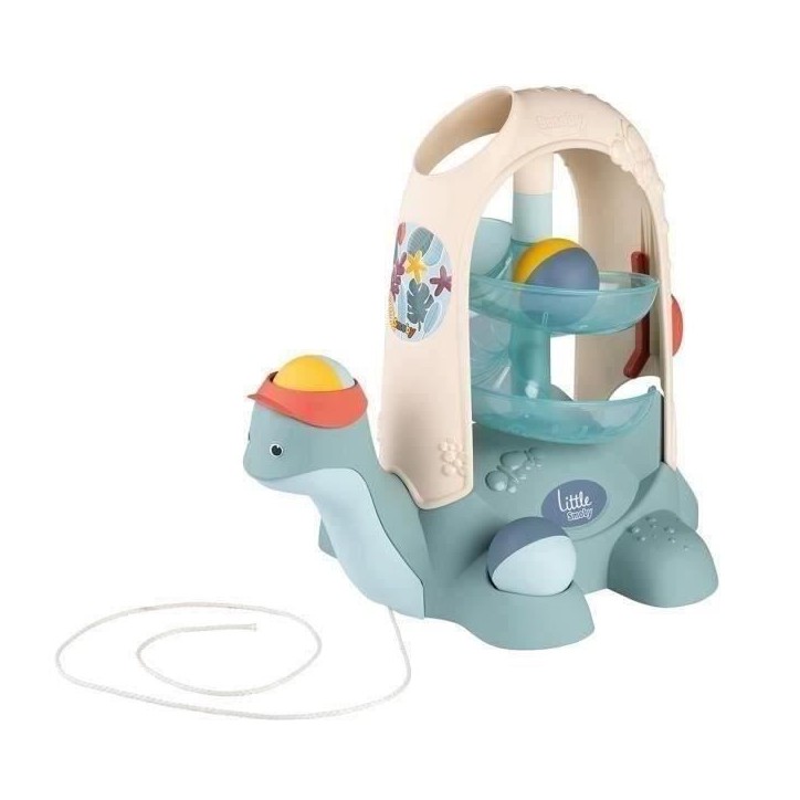 Little Smoby - Tortue a Balles - 2 en 1 - Circuit de Balles, Jouet a Tirer - Premier Age - Des 12 Mois - Fabriqué en France Little Smoby - Tortue a Balles - 2 en 1 - Circuit de Balles, Jouet a Tirer - Premier Age - Des 12 Mois - Fabriqué en France