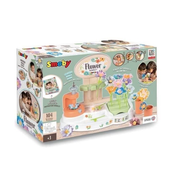 Smoby - Marchande Marché aux fleurs - Des 3 Ans Smoby - Marchande Marché aux fleurs - Des 3 Ans