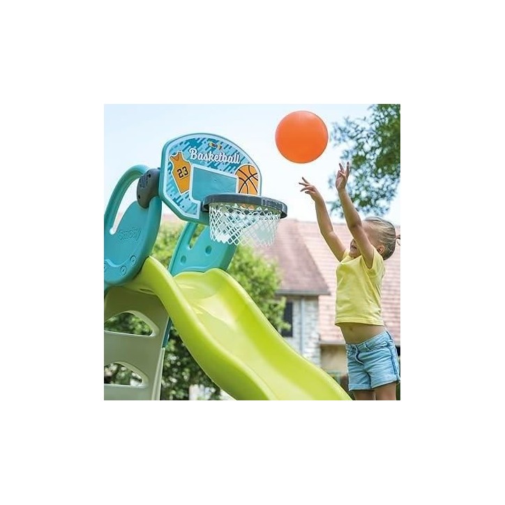Smoby - Panier de Basket enfant - Accessoire de toboggan Smoby - 3 en 1 - Dés 3 ans Smoby - Panier de Basket enfant - Accessoire de toboggan Smoby - 3 en 1 - Dés 3 ans