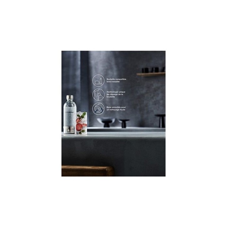 Bouteille - Sodastream - ENSO - Métal - 1L - Compatible Lave-Vaisselle Bouteille - Sodastream - ENSO - Métal - 1L - Compatible Lave-Vaisselle