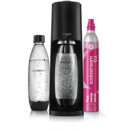 Machine a soda et eau pétillante SODASTREAM - TERRA Noire - 2 bouteil