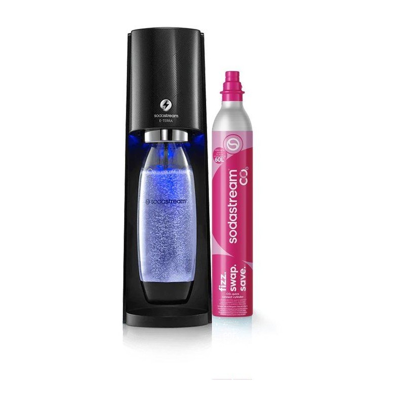 Machine a soda et eau pétillante - SODASTREAM - E-TERRA - 1 bouteille