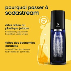 Machine a soda et eau pétillante - SODASTREAM - E-TERRA - 1 bouteille