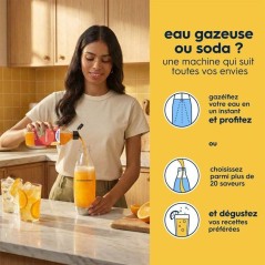 Machine a soda et eau pétillante - SODASTREAM - E-TERRA - 1 bouteille