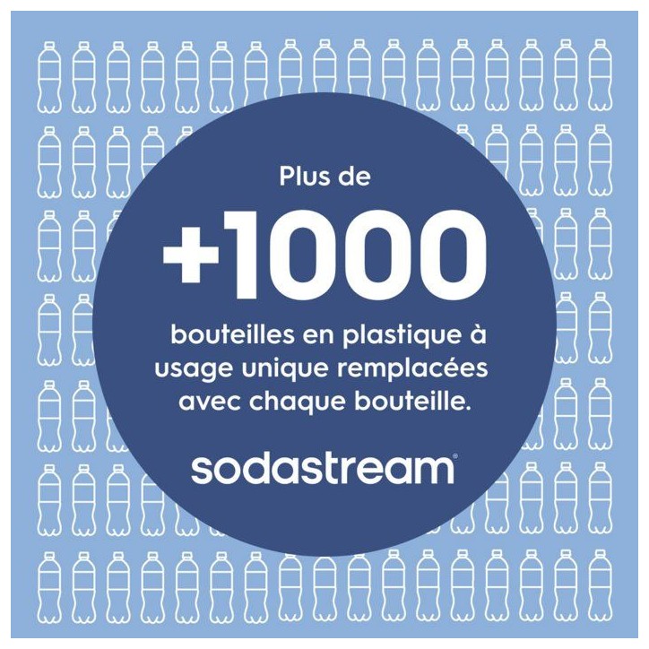 Bouteille isotherme SODASTREAM - Fizz&Go Cool - Capacité 0,9L - Acier Inoxydable - Bleu Bouteille isotherme SODASTREAM - Fizz&Go Cool - Capacité 0,9L - Acier Inoxydable - Bleu