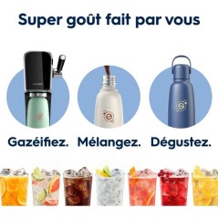 Bouteille isotherme SODASTREAM - Fizz&Go Cool - Capacité 0,9L - Acier