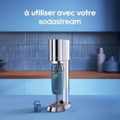 Bouteille isotherme SODASTREAM - Fizz&Go Easy-Mix - 0,71 L - Pour Machine a eau pétillante et Soda - Garde froid 6h - Bleu