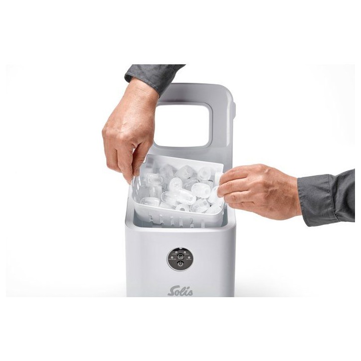 Machine a glaçons - SOLIS - Ice Cube Express - blanc - 12 kg/24h - 2 tailles - production rapide Machine a glaçons - SOLIS - Ice Cube Express - blanc - 12 kg/24h - 2 tailles - production rapide