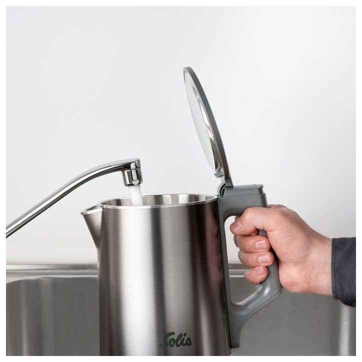 Bouilloire - SOLIS - Eco Boil - 1,7L - 1800W - Acier Inoxydable - Gris Bouilloire - SOLIS - Eco Boil - 1,7L - 1800W - Acier Inoxydable - Gris