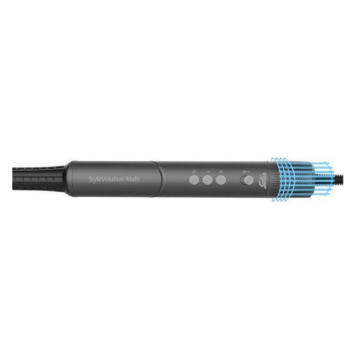 Multistyler - SOLIS - StyleVolution Multi - 1300 W - 3 températures - 8 accessoires - Gris
