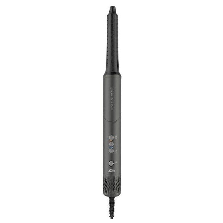 Multistyler - SOLIS - StyleVolution Multi - 1300 W - 3 températures - 8 accessoires - Gris