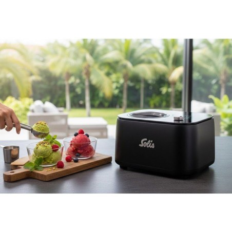 Machine a glace - SOLIS - Ice Dream - 5 programmes - compresseur intégré - accessoires inclus
