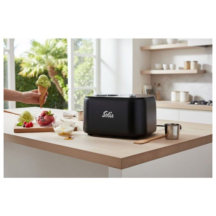 Machine a glace - SOLIS - Ice Dream - 5 programmes - compresseur intégré - accessoires inclus Machine a glace - SOLIS - Ice Dream - 5 programmes - compresseur intégré - accessoires inclus