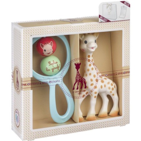 Coffret naissance - SOPHIE LA GIRAFE - Composition Sophie + Hochet Swi