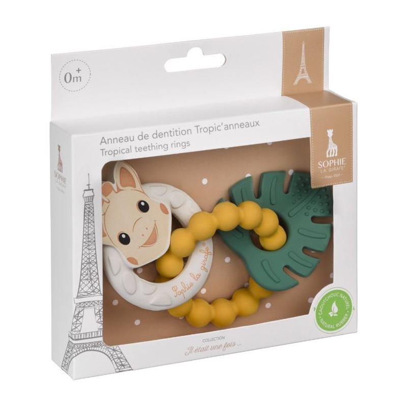 Anneaux de dentition - SOPHIE LA GIRAFE - Tropic'Anneaux - 3 anneaux -