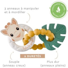 Anneaux de dentition - SOPHIE LA GIRAFE - Tropic'Anneaux - 3 anneaux -