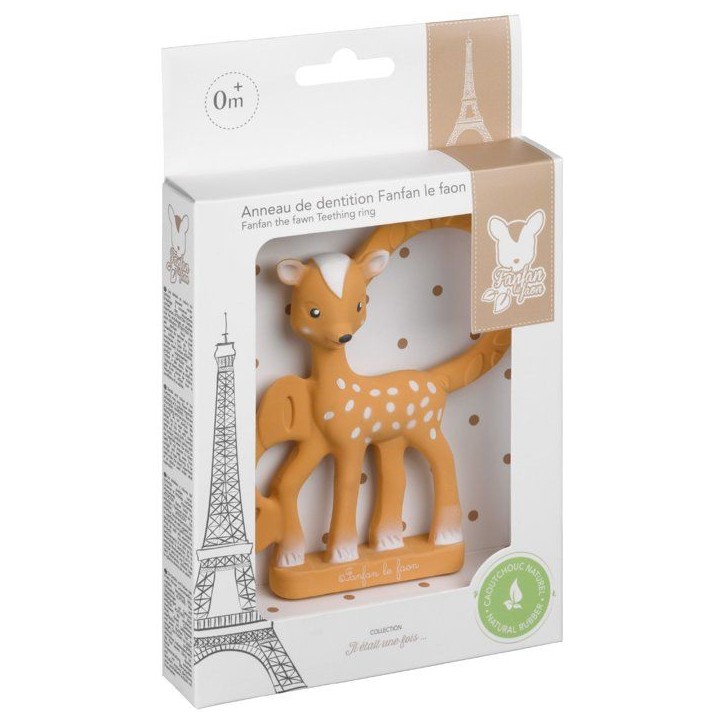 Anneau de dentition - SOPHIE LA GIRAFE - Fanfan le Faon - Multi-textures - Caoutchouc naturel Anneau de dentition - SOPHIE LA GIRAFE - Fanfan le Faon - Multi-textures - Caoutchouc naturel