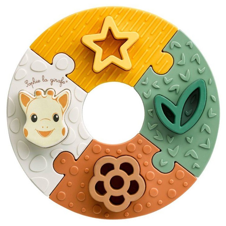 Puzzle d'éveil - SOPHIE LA GIRAFE - Mon Premier Puzzle - 8 pieces - Caoutchouc naturel Puzzle d'éveil - SOPHIE LA GIRAFE - Mon Premier Puzzle - 8 pieces - Caoutchouc naturel
