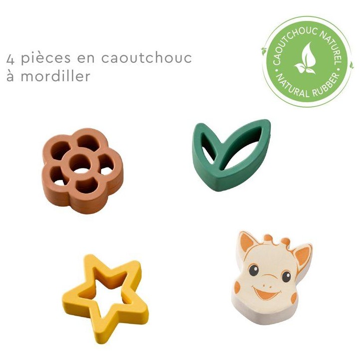 Puzzle d'éveil - SOPHIE LA GIRAFE - Mon Premier Puzzle - 8 pieces - Caoutchouc naturel Puzzle d'éveil - SOPHIE LA GIRAFE - Mon Premier Puzzle - 8 pieces - Caoutchouc naturel