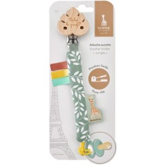 Attache-sucette - SOPHIE LA GIRAFE - Jungle - Clip textile - Matieres