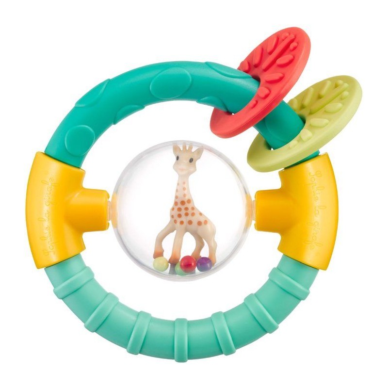 Hochet boule 2-en-1 - SOPHIE LA GIRAFE - Anneau de dentition - Billes