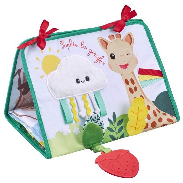 Livre d'éveil - SOPHIE LA GIRAFE - Livre Chevalet a déplier - 3 positions jeu - Miroir - Activités sensorielles Livre d'éveil - SOPHIE LA GIRAFE - Livre Chevalet a déplier - 3 positions jeu - Miroir - Activités sensorielles