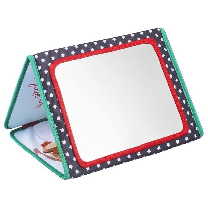 Livre d'éveil - SOPHIE LA GIRAFE - Livre Chevalet a déplier - 3 positions jeu - Miroir - Activités sensorielles Livre d'éveil - SOPHIE LA GIRAFE - Livre Chevalet a déplier - 3 positions jeu - Miroir - Activités sensorielles