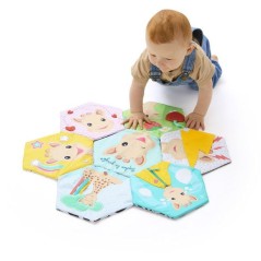 Livre tapis d'éveil - SOPHIE LA GIRAFE - 7 émotions - Textures vari